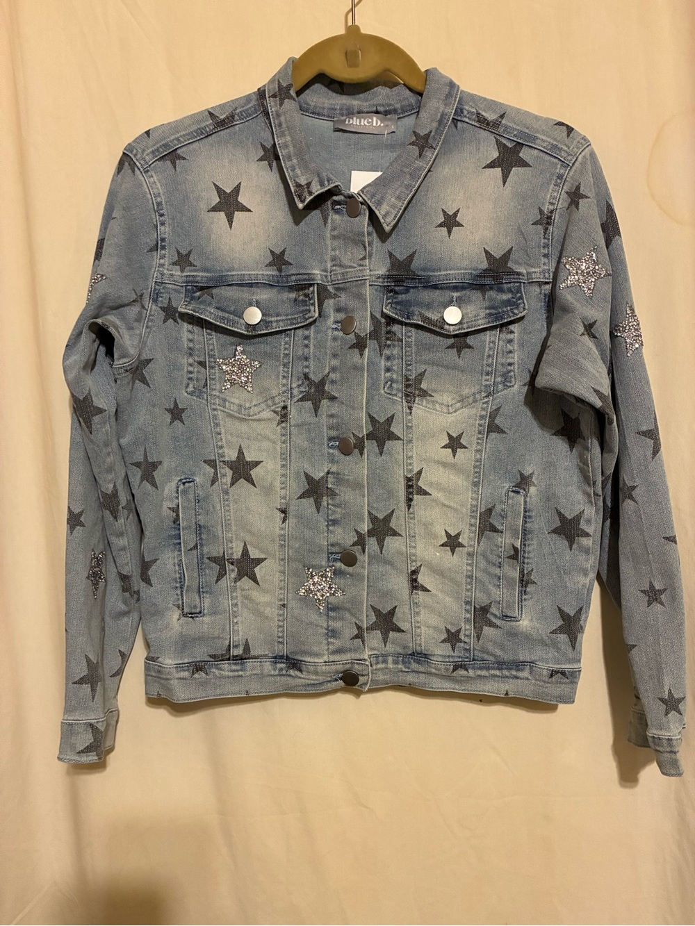 Blue B Denim Star Jacket
